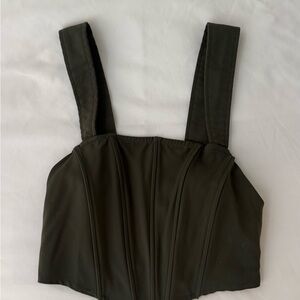 Forever 21 Dark Green Crop Top